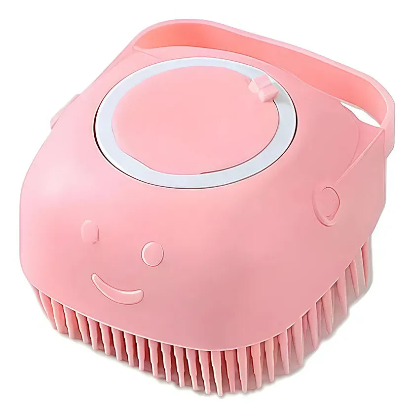 CEPILLO SHAMPOO MASAJEADOR PARA MASCOTAS.