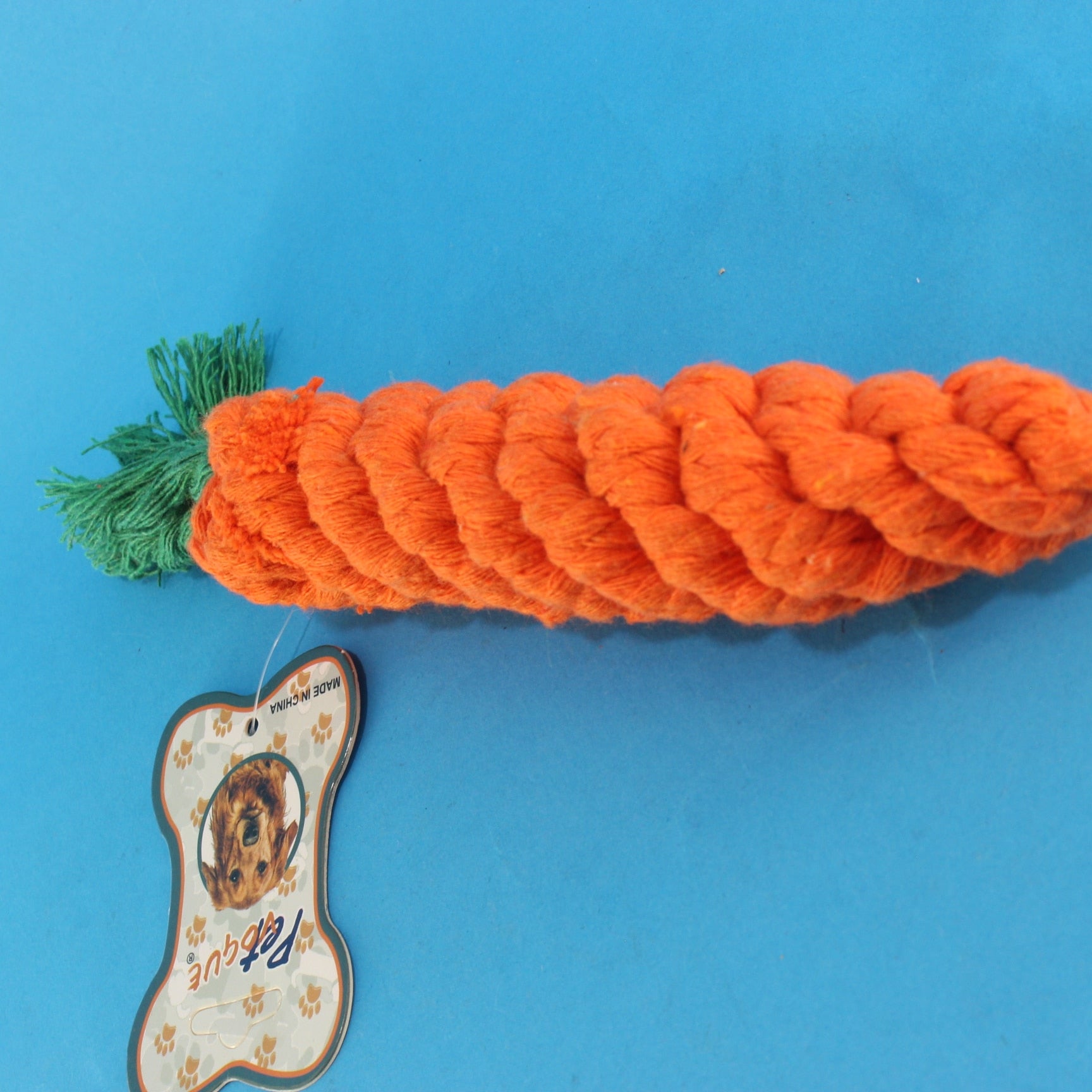 JUGUETE PARA MASCOTA EN FORMA DE ZANAHO.