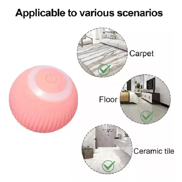 PELOTA BOLA INTELIGENTE PARA GATOS PERRO.