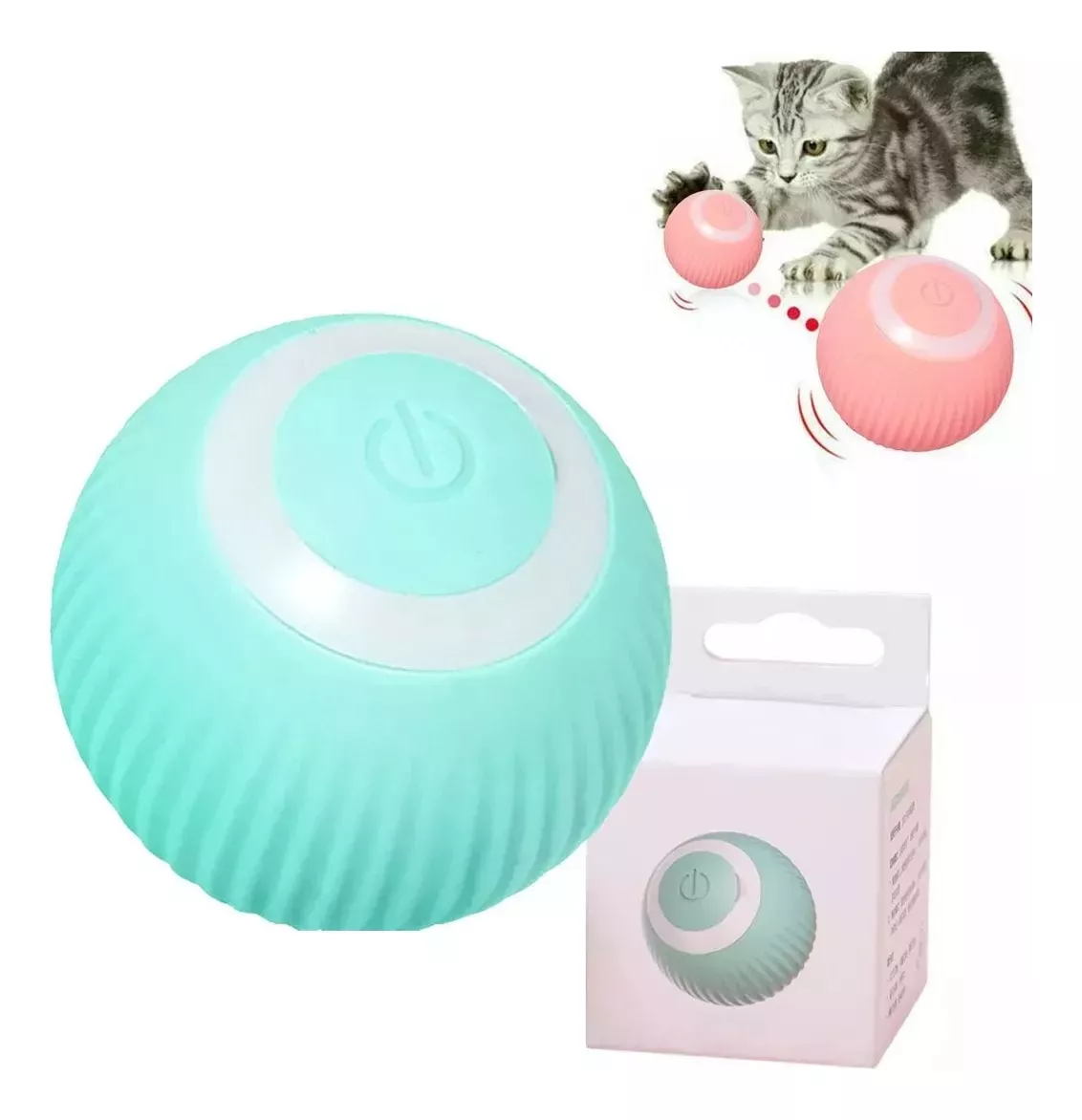 PELOTA BOLA INTELIGENTE PARA GATOS PERRO.