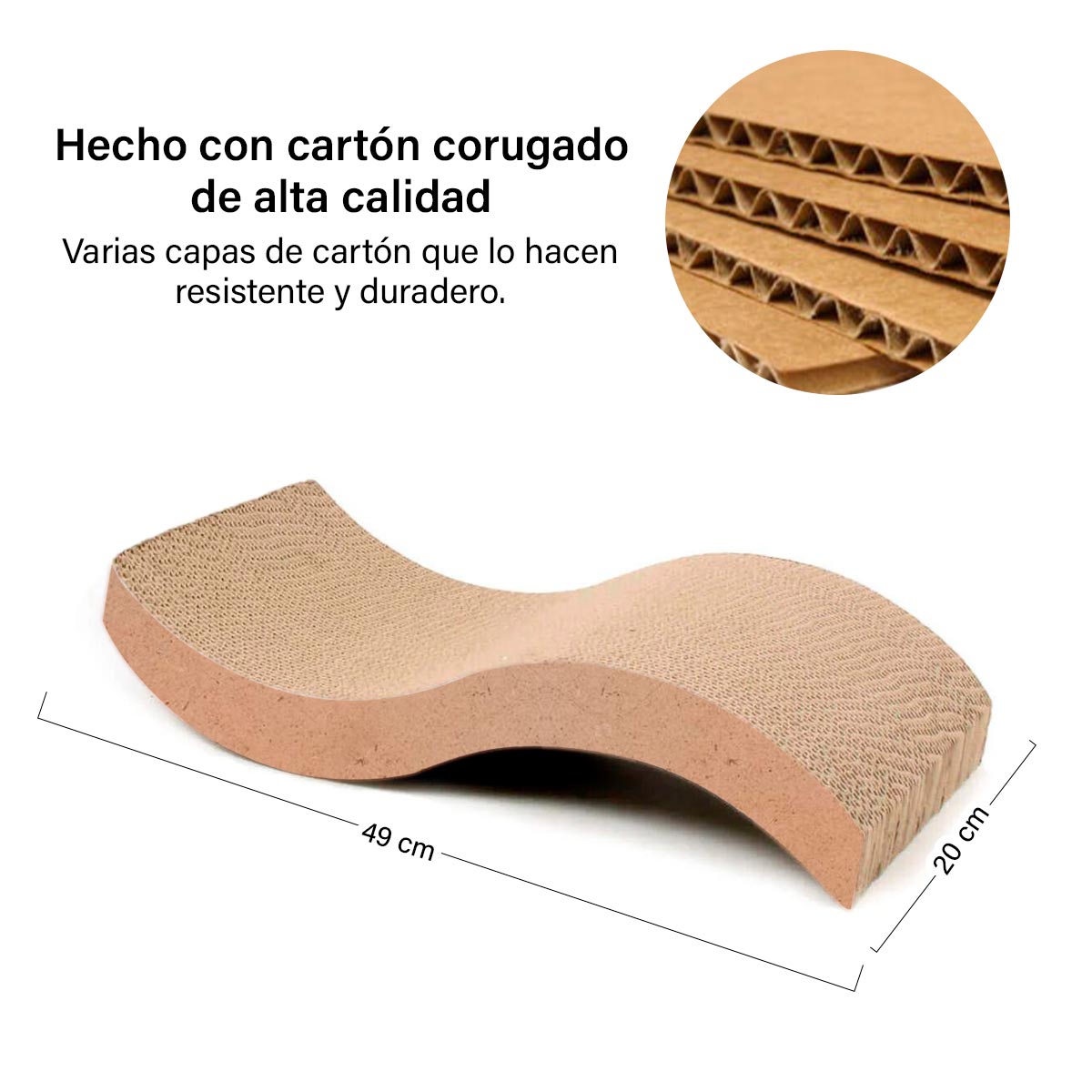 RASCADOR GATOS ANTI ESTRÉS CARTON MCTK01