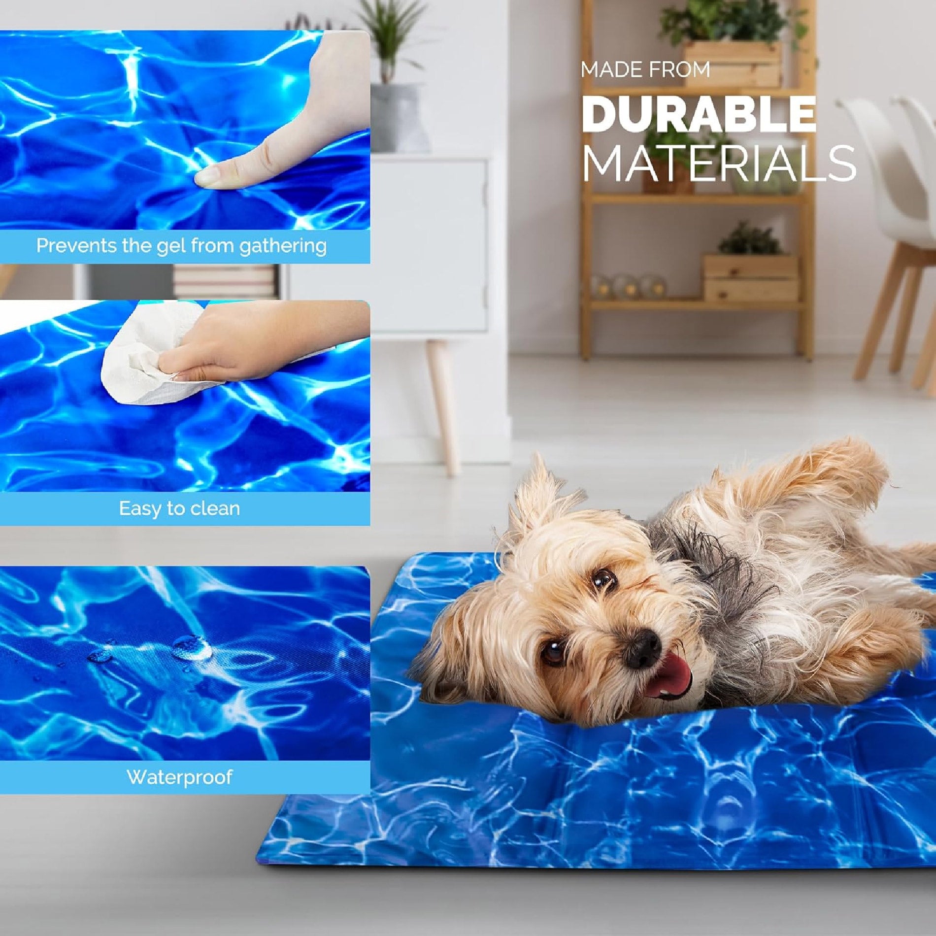 TAPETE MASCOTAS TERMICO FRIO GEL ENFRIADOR REFRESCANTE.