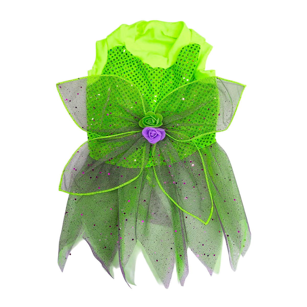 DISFRAZ PARA MASCOTAS HADA VERDE.