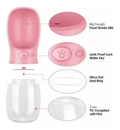 BEBEDERO PORTÁTIL PARA MASCOTAS PERROS.