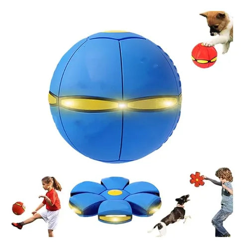 PELOTA VOLADORA DE JUGUETE PARA PERROS.