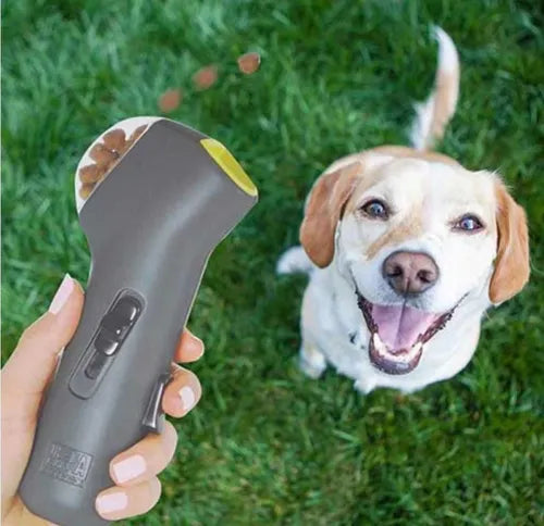 JUGUETE LANZADOR COMIDA MASCOTA