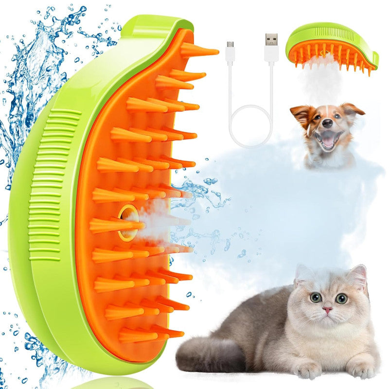3 IN 1 DEPILACIÓN CEPILLO DE VAPOR PARA GATO/PERRO MASCOTA.